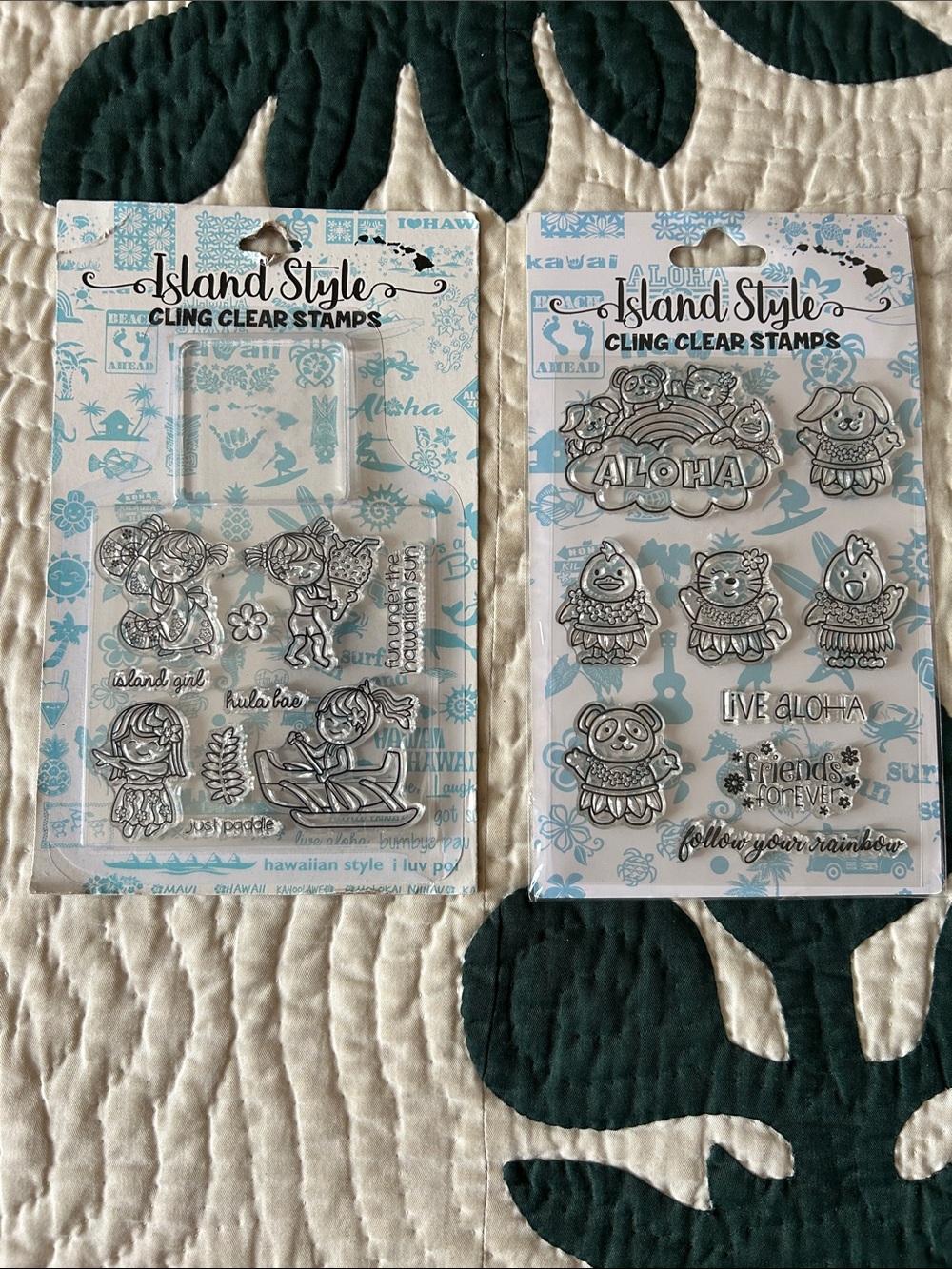 KC Hawaii Island Style Cling Clear Stamp Sets
